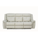 Behold Home 7487-39 Sofa w/ Popout Cup Holders - Belaire Platinum IMAGE 4