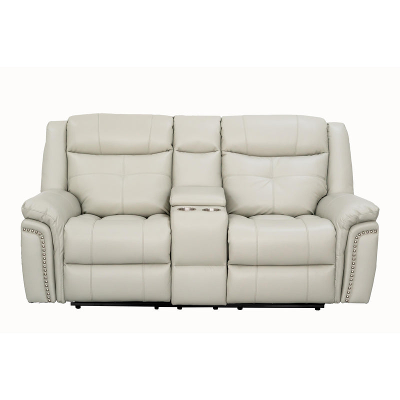 Behold Home 7487-29 Console Loveseat w/ Popout Cup Holders - Belaire Platinum IMAGE 5