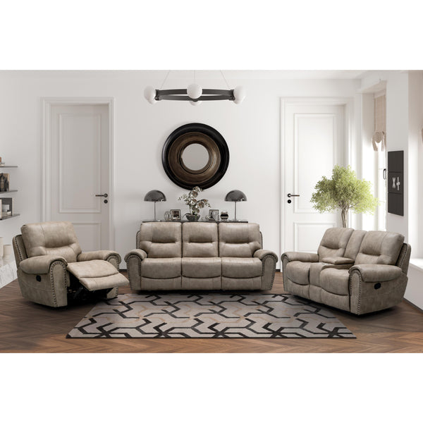 Behold Home 7495-39 Sofa w/ Popout Cup Holders - Foley Birch IMAGE 1