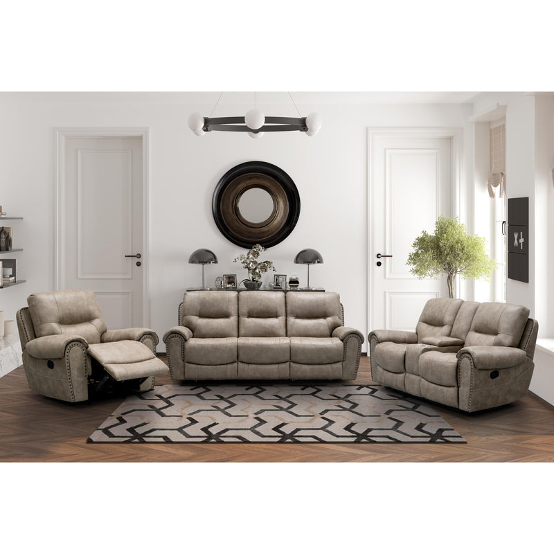 Behold Home 7495-39 Sofa w/ Popout Cup Holders - Foley Birch IMAGE 1