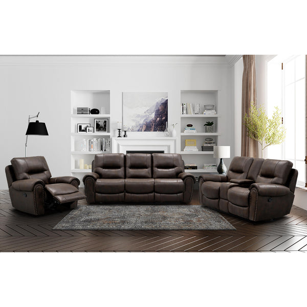 Behold Home 7495-39 Sofa w/ Popout Cup Holders - Foley Espresso IMAGE 1