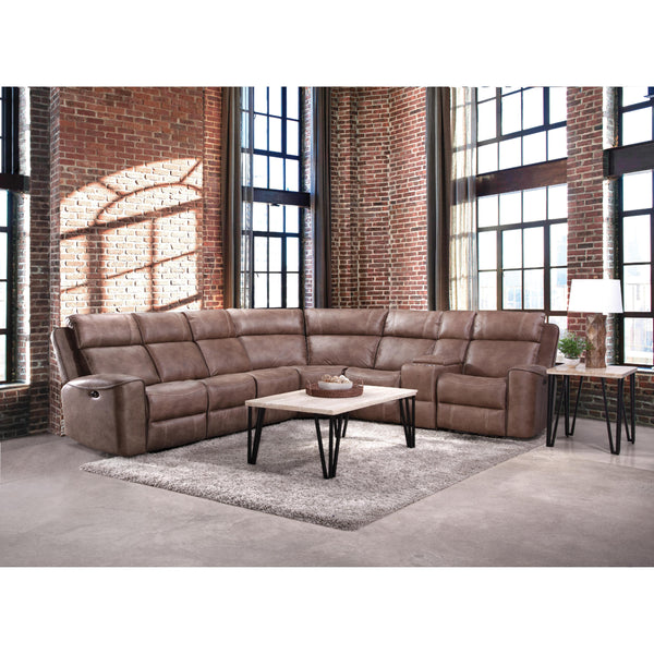 Behold Home 7529 7 pc Sectional - Aspen Mocha IMAGE 1