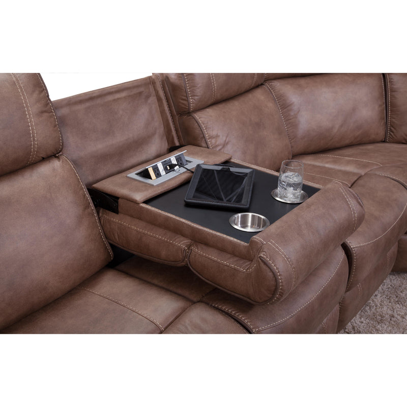 Behold Home 7529 7 pc Sectional - Aspen Mocha IMAGE 4