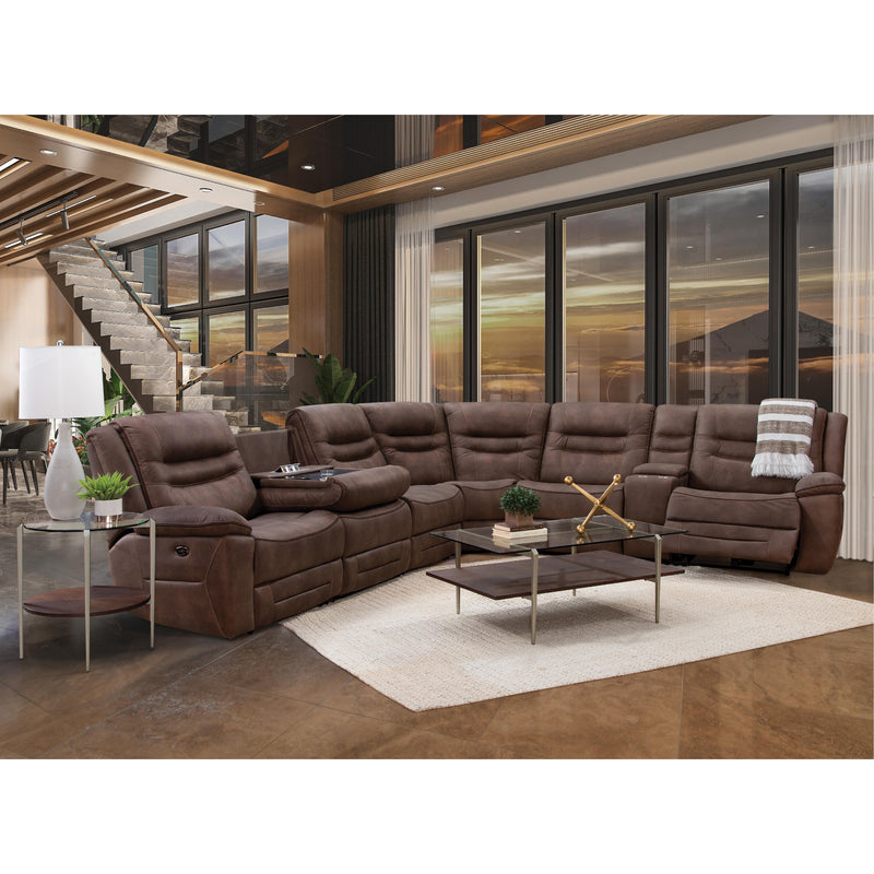 Behold Home 7531 7 pc Sectional - Harley Brown IMAGE 2