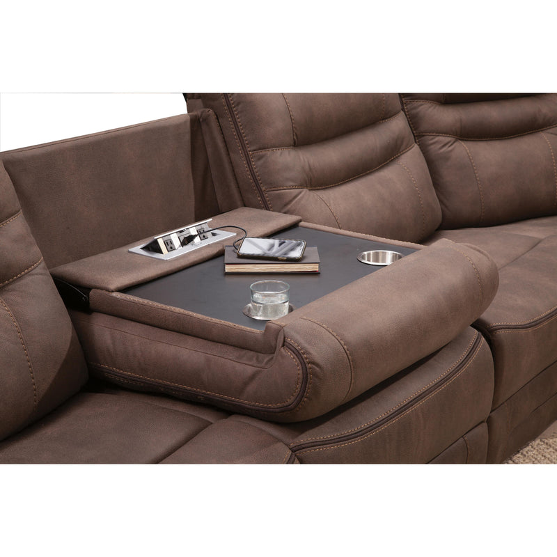 Behold Home 7531 7 pc Sectional - Harley Brown IMAGE 4