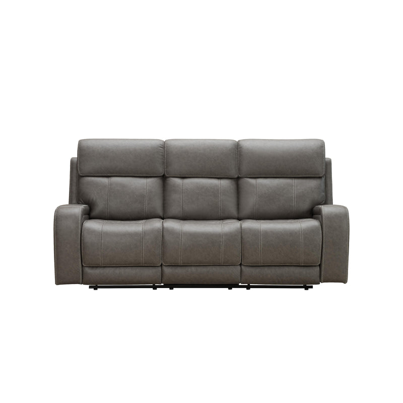 Behold Home 7552-39 Manual Sofa w Popout Cup Holders - Newport Pewter IMAGE 2