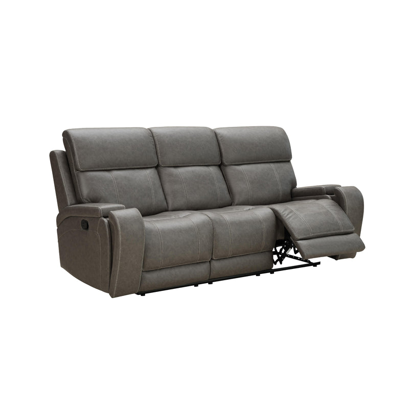 Behold Home 7552-39 Manual Sofa w Popout Cup Holders - Newport Pewter IMAGE 3