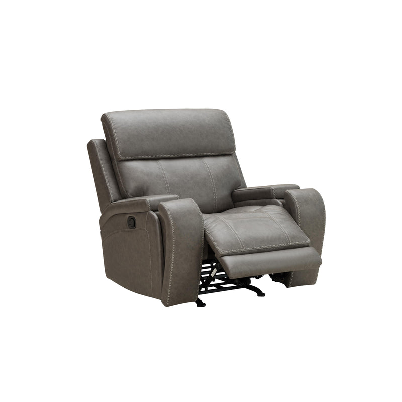 Behold Home 7552-65 Manual Rocker Recliner w Popout Cup Holders - Newport Pewter IMAGE 3