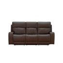 Behold Home 7552-39 Manual Sofa w Popout Cup Holders - Newport Walnut IMAGE 2
