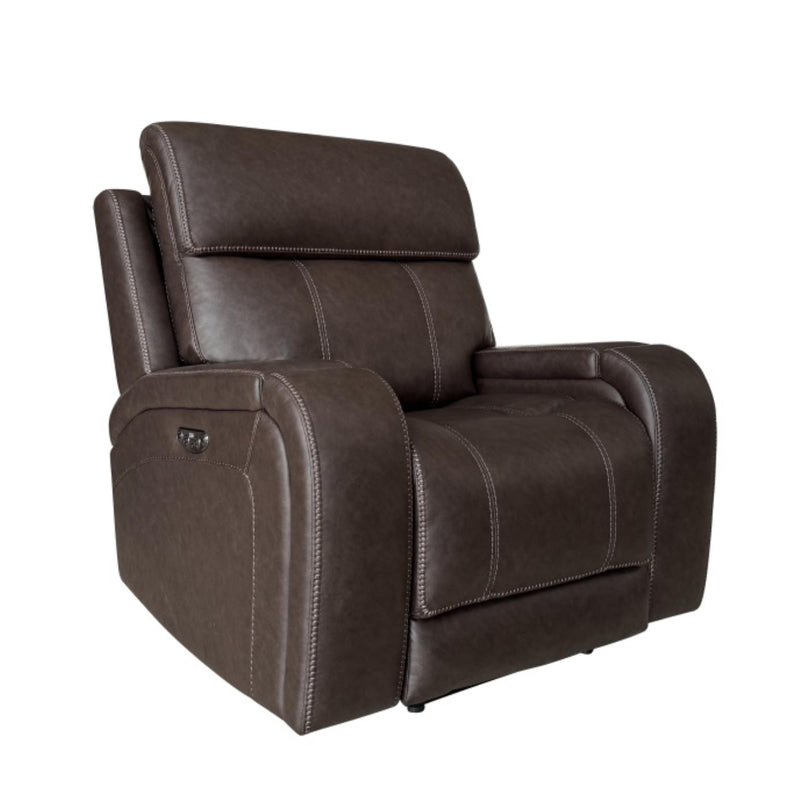 Behold Home 7552-65 Manual Rocker Recliner w Popout Cup Holders - Newport Walnut IMAGE 2