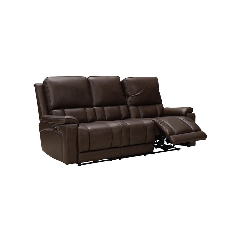 Behold Home 7581-39 Manual Motion Sofa - Stapleton Mocha Leather IMAGE 3