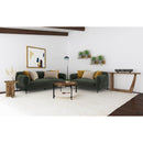  Coaster Furniture Jade 509131 Chenille Upholstered Modern Track Arm Sofa - Green IMAGE 9