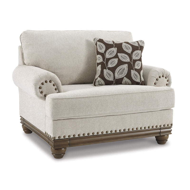 Signature Design by Ashley Harleson Stationary Fabric Chair with Ottoman 1510414/1510423 IMAGE 2