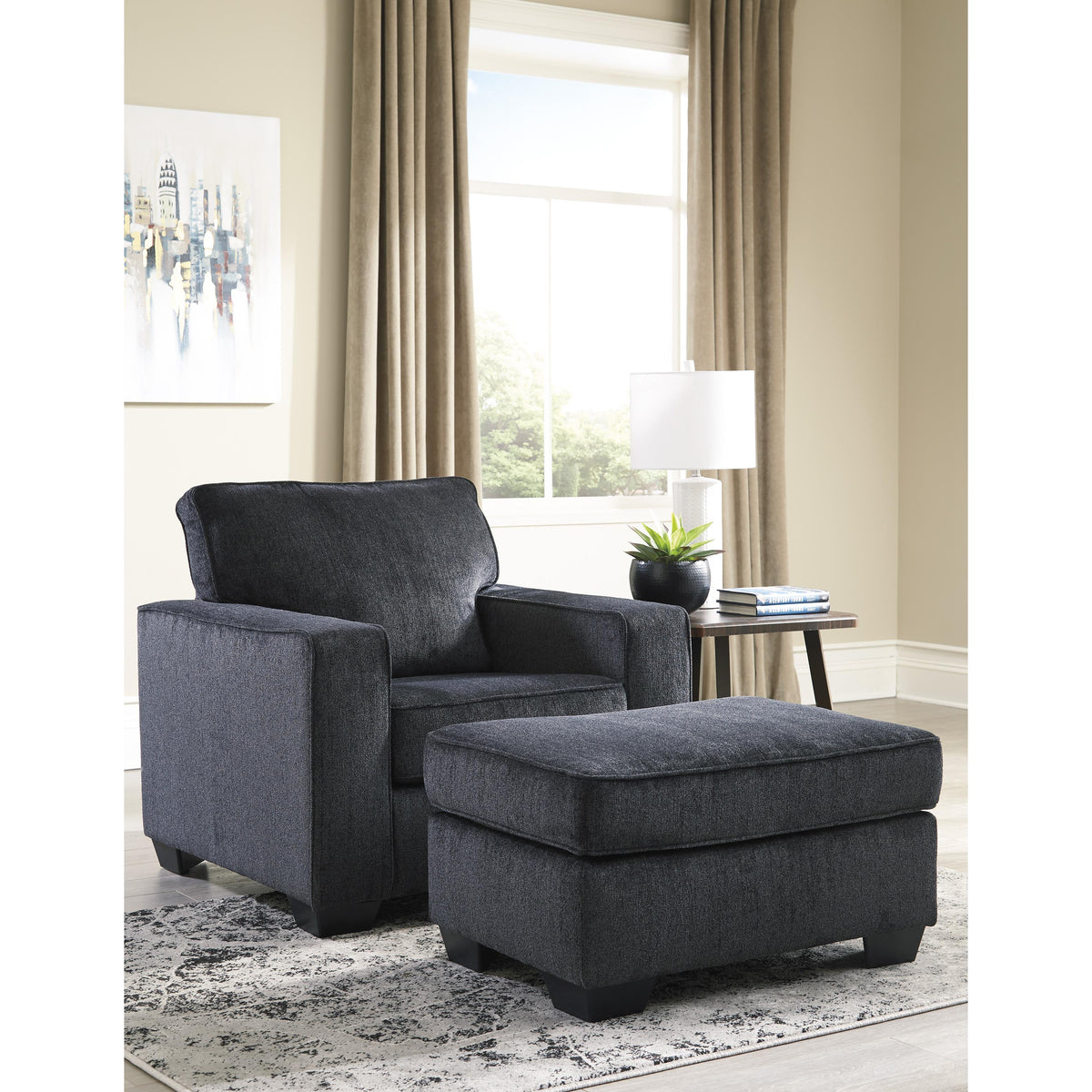Signature Design by Ashley Altari 87213U2 Chair and Ottoman
