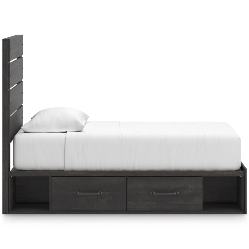 Signature Design by Ashley Hollivern Twin Panel Bed with Storage PCB2108-53/PCB2108-50/PCB2108-50/B100-11 IMAGE 4