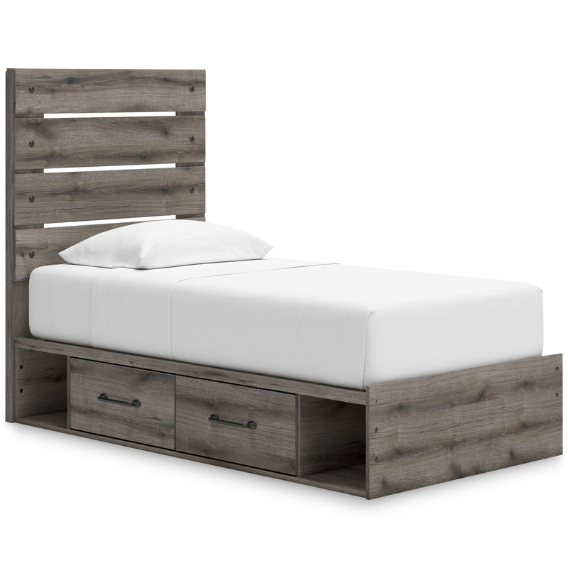 Signature Design by Ashley Graystorm Twin Panel Bed with Storage PCB2405-53/PCB2405-150/B100-11 IMAGE 1