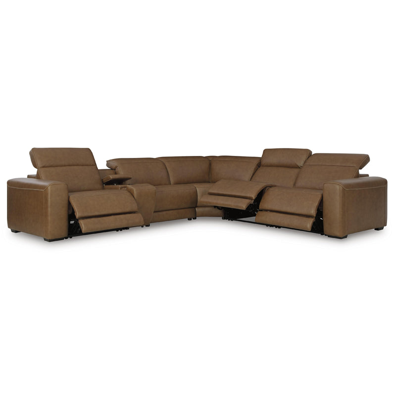  Signature Design by Ashley Magic Man U10700S8 6 pc Power Reclining Sectional with Console IMAGE 2
