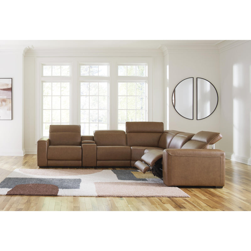  Signature Design by Ashley Magic Man U10700S8 6 pc Power Reclining Sectional with Console IMAGE 3