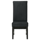  Coaster Furniture Barrand 106387 Upholstered Dining Side Chair - Black IMAGE 3