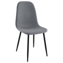  Coaster Furniture Dennison 108532 Upholstered Dining Side Chair - Grey IMAGE 1