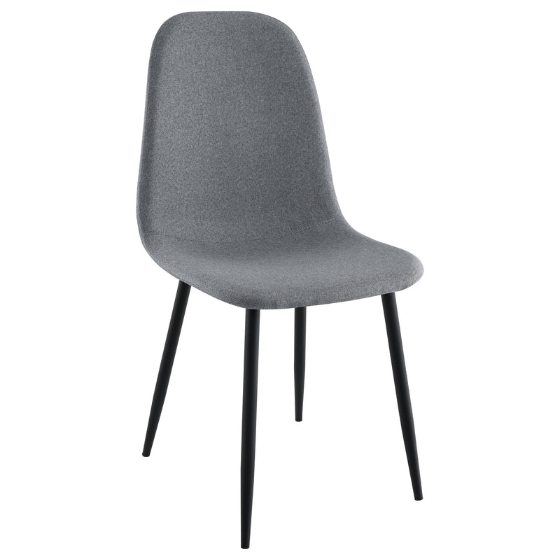  Coaster Furniture Dennison 108532 Upholstered Dining Side Chair - Grey IMAGE 1