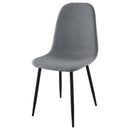  Coaster Furniture Dennison 108532 Upholstered Dining Side Chair - Grey IMAGE 4