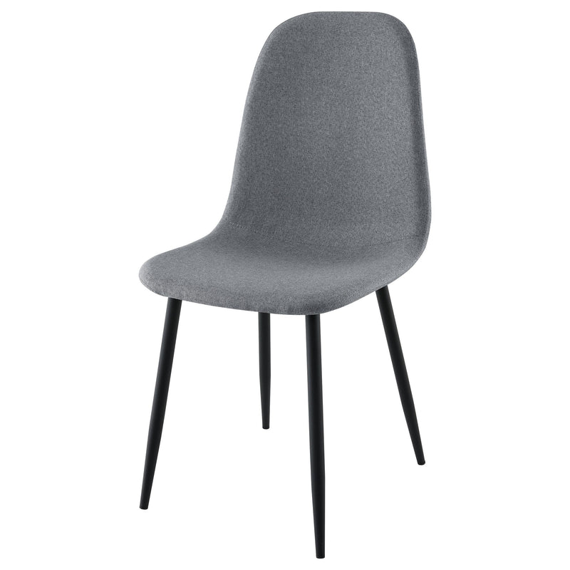  Coaster Furniture Dennison 108532 Upholstered Dining Side Chair - Grey IMAGE 4