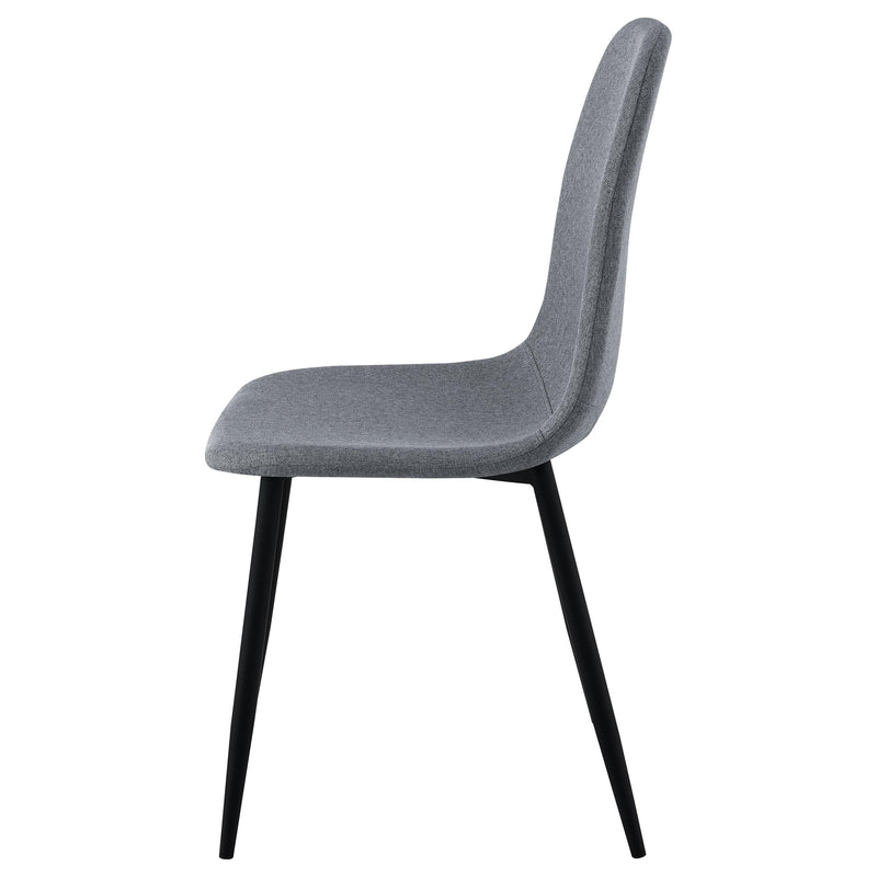  Coaster Furniture Dennison 108532 Upholstered Dining Side Chair - Grey IMAGE 5