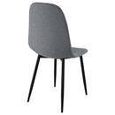  Coaster Furniture Dennison 108532 Upholstered Dining Side Chair - Grey IMAGE 7