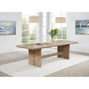  Coaster Furniture Kailani 109381 110-inch Rectangular Wood Dining Table - Beige Oak IMAGE 3