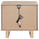  Coaster Furniture Kailani 225042 2-Drawer Nightstand Bedside Table - Beige Oak IMAGE 7