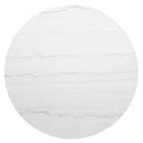 Coaster Furniture Jason 710418 Round Marble Top Coffee Table - White and Charcoal IMAGE 4