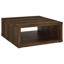  Coaster Furniture Frisco 710508 Square Engineered Wood Coffee Table - Dark Pine IMAGE 1