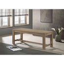  Coaster Furniture Scottsdale 109183 Wood Trestle Base Dining Bench - Washed Brown IMAGE 2