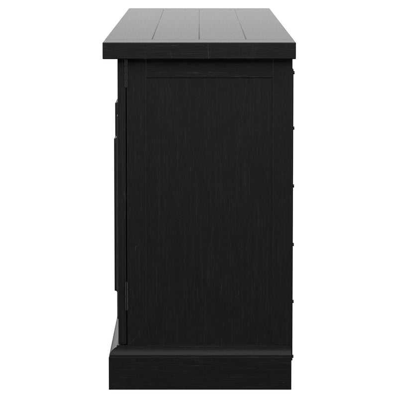 Coaster Furniture Florence 115535 4-door Dining Sideboard Buffet - Distressed Black IMAGE 5