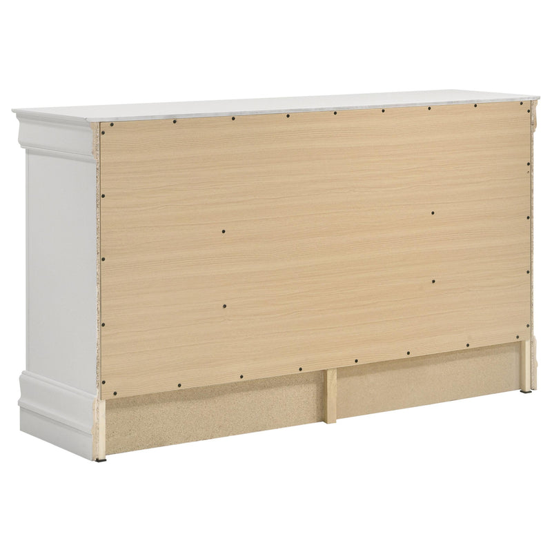 Coaster Furniture Louis Philippe 202443 6-Drawer Dresser - White IMAGE 6