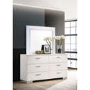 Coaster Furniture Felicity 6-Drawer Dresser with Mirror 203503ML IMAGE 2