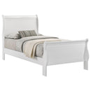  Coaster Furniture Louis Philippe 202441T 47-inch Twin Sleigh Panel Bed - White IMAGE 3