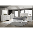  Coaster Furniture Miranda 205110Q 54-inch Upholstered Queen Panel Bed - White IMAGE 7