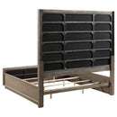  Coaster Furniture Durango 223271KE 80-inch Eastern King Panel Bed - Taupe Oak IMAGE 4