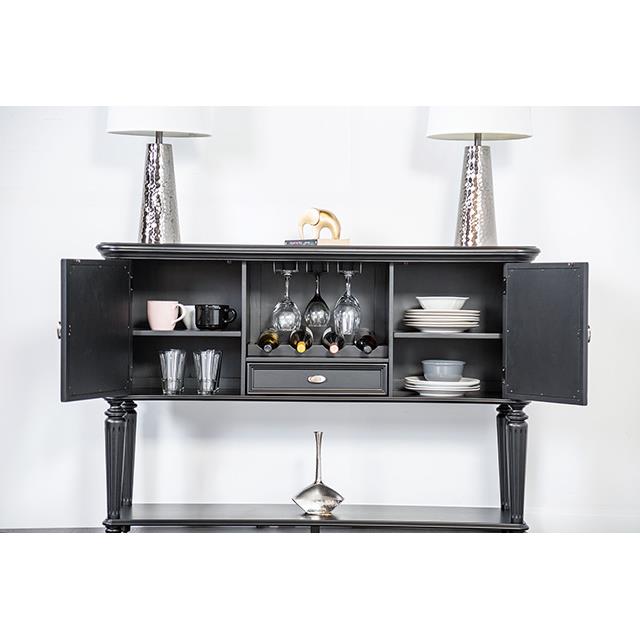 Furniture of America Hannoria FM3416BK-SV Server IMAGE 3