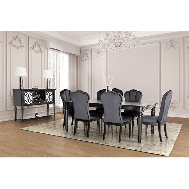 Furniture of America Hannoria FM3416BK-T Dining Table IMAGE 2