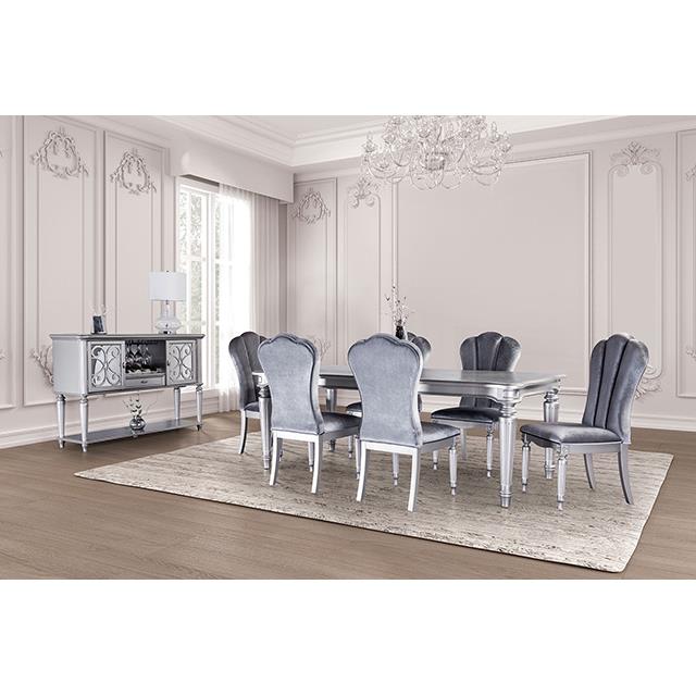 Furniture of America Hannoria FM3416SV-T Dining Table IMAGE 2