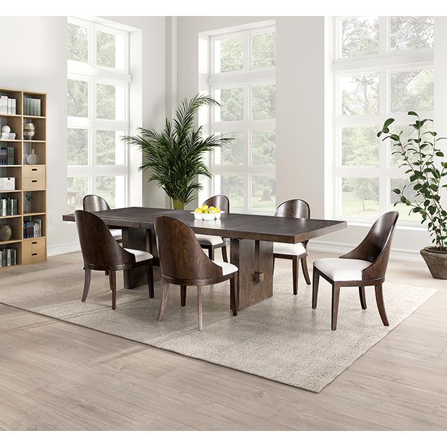 Furniture of America Morden FM3420BR-T Dining Table IMAGE 2