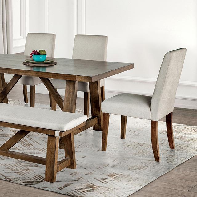 Furniture of America Losone FM3422BR-T Dining Table IMAGE 1