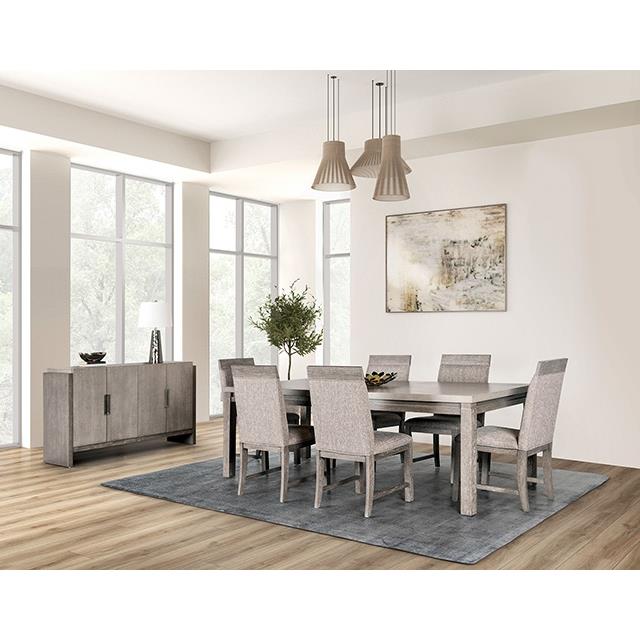 Furniture of America Vestby FM3597GY-T Dining Table IMAGE 2