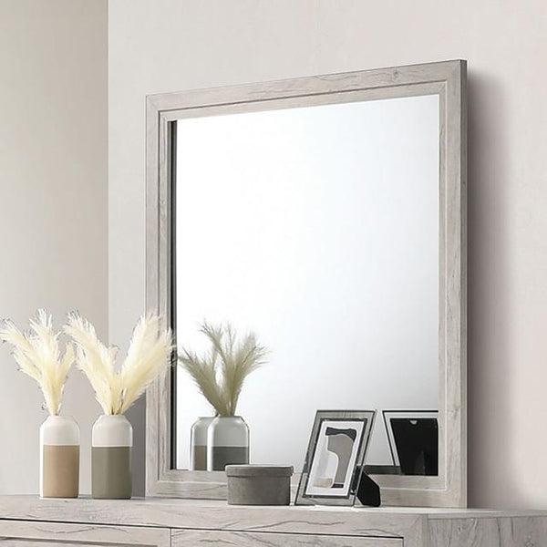 Furniture of America Mysen FM7202WH-M Mirror IMAGE 1