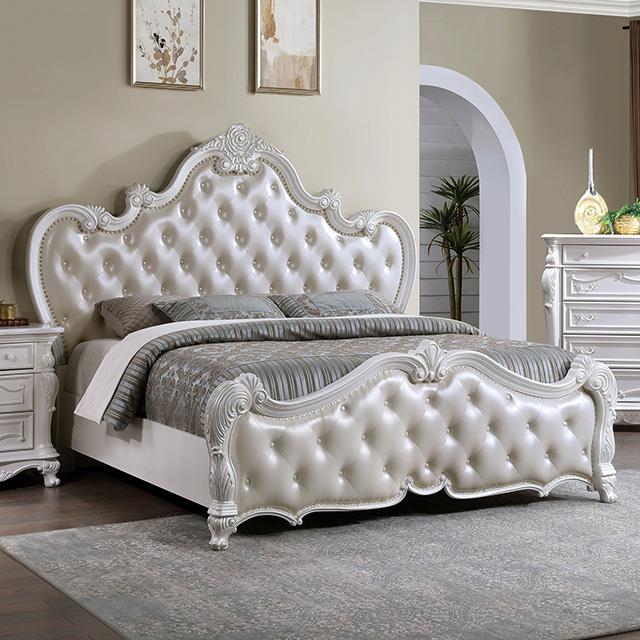 Furniture of America Ventresca FM7635WH-EK King Bed IMAGE 1