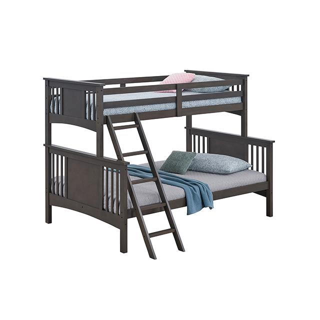 Furniture of America Spring Creek FM-BK602F-GY Twin/Full Bunk Bed IMAGE 3