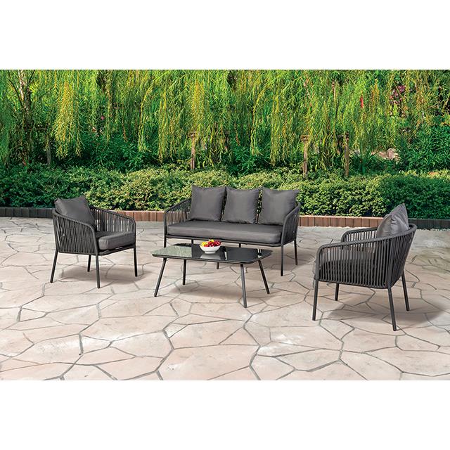 Furniture of America Myesha LA-A019LG-4PK 4 pc Conversation Set IMAGE 2